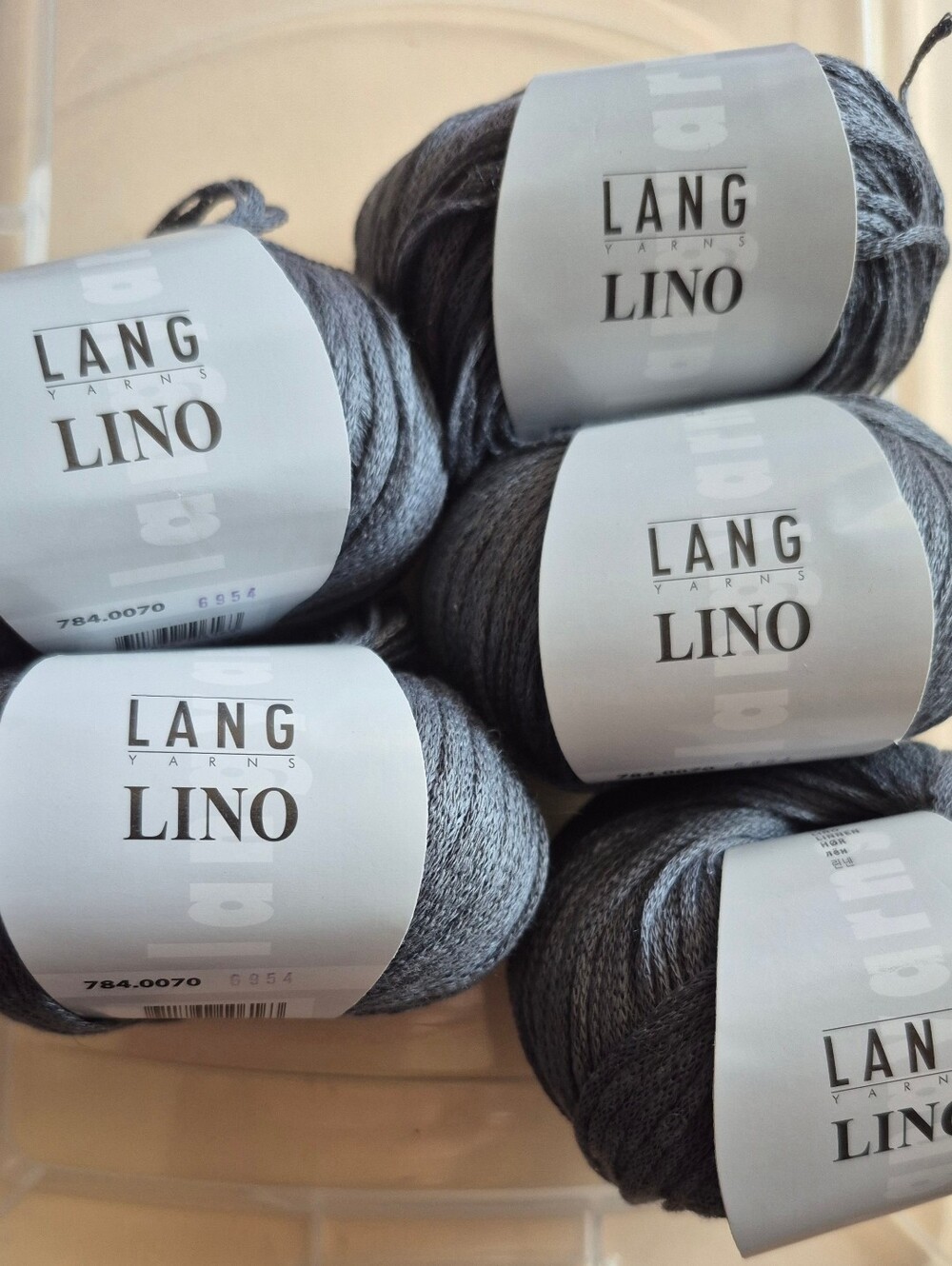 Lang Lino 100% Linen Yarn Five Balls